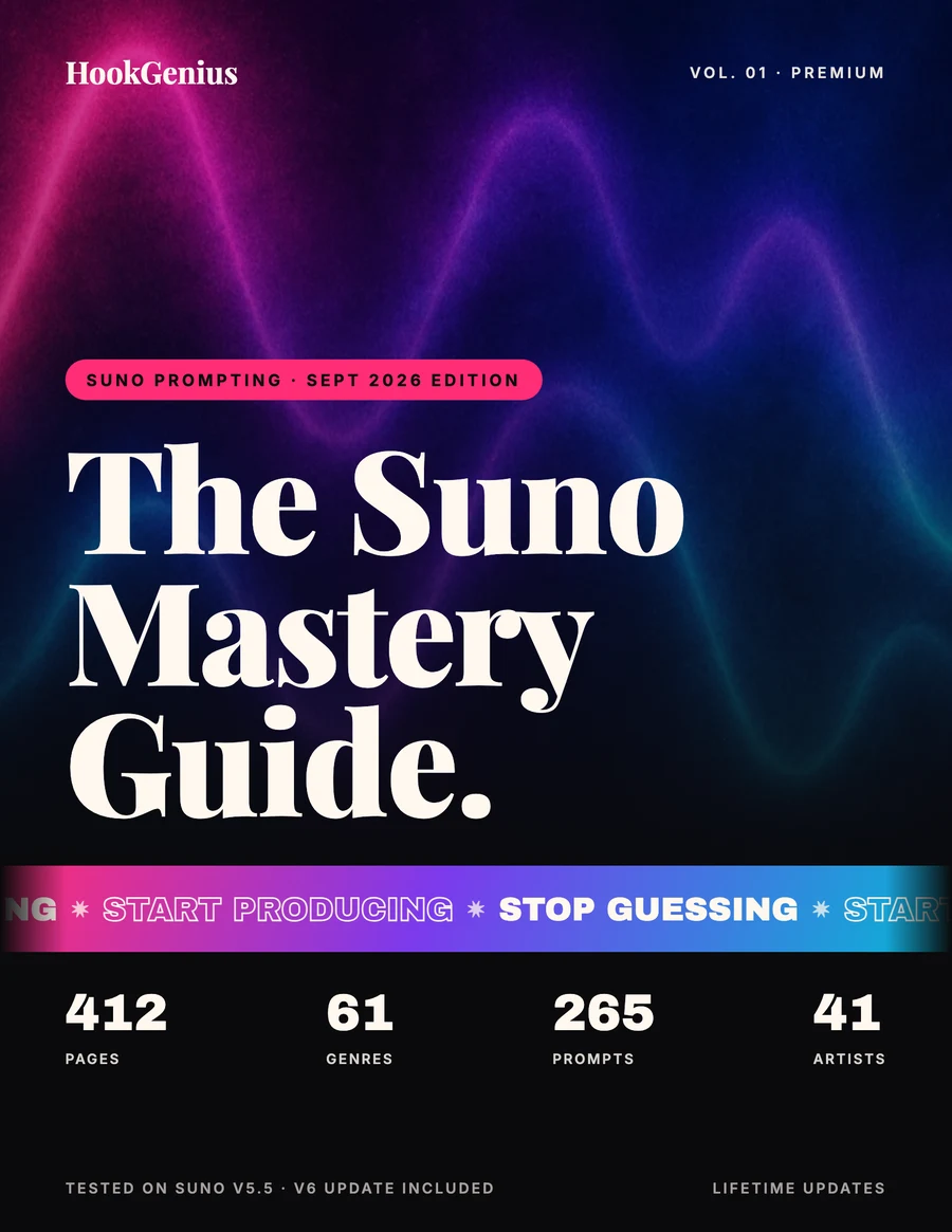 The Suno Mastery Guide, book cover